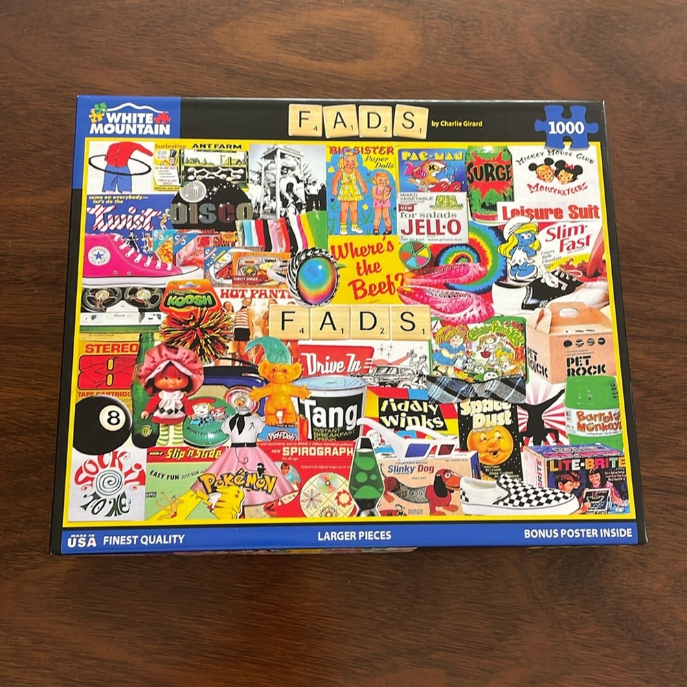 White Mountain 1,000 piece puzzle Fads